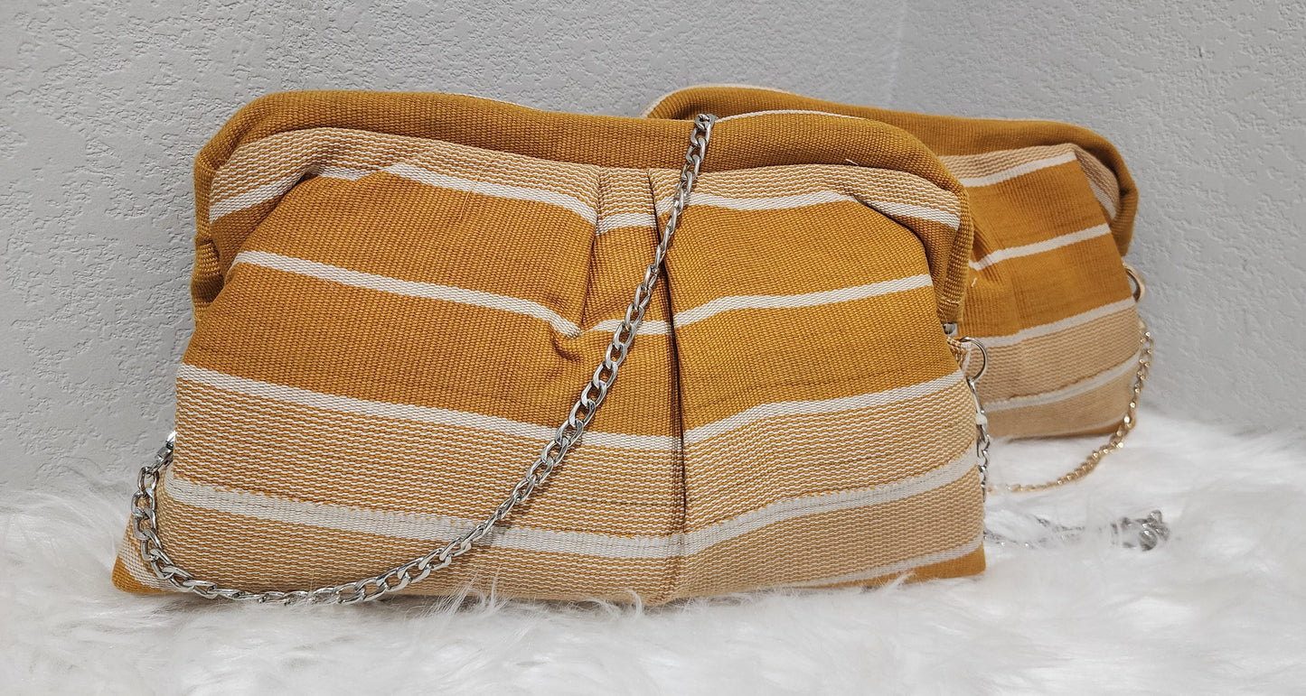 Aso-Oke Pleated Clutch – Mother’s Day Limited Edition