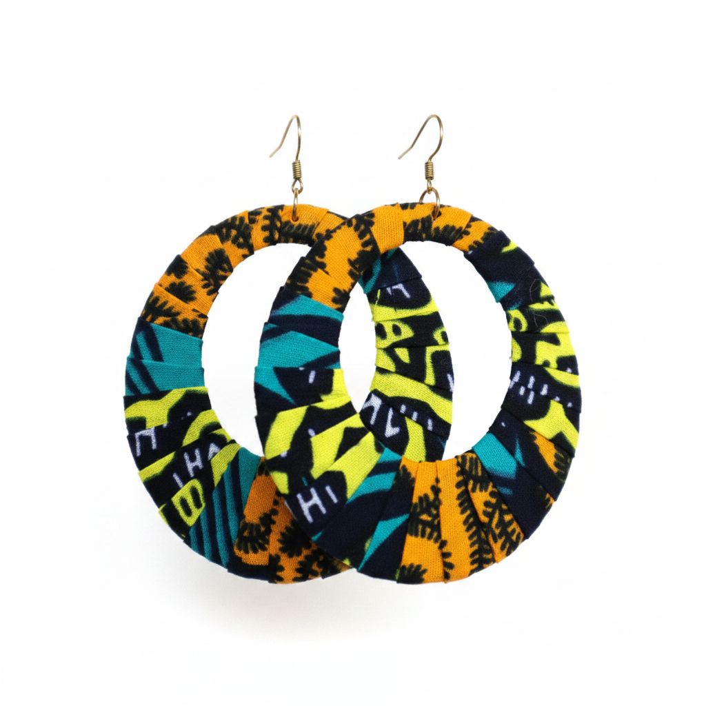Ankara Hoops - Hanging