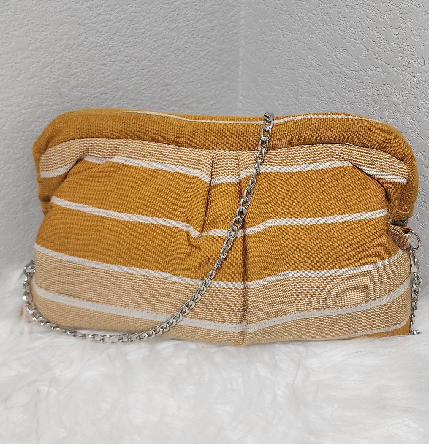Aso-Oke Pleated Clutch – Mother’s Day Limited Edition