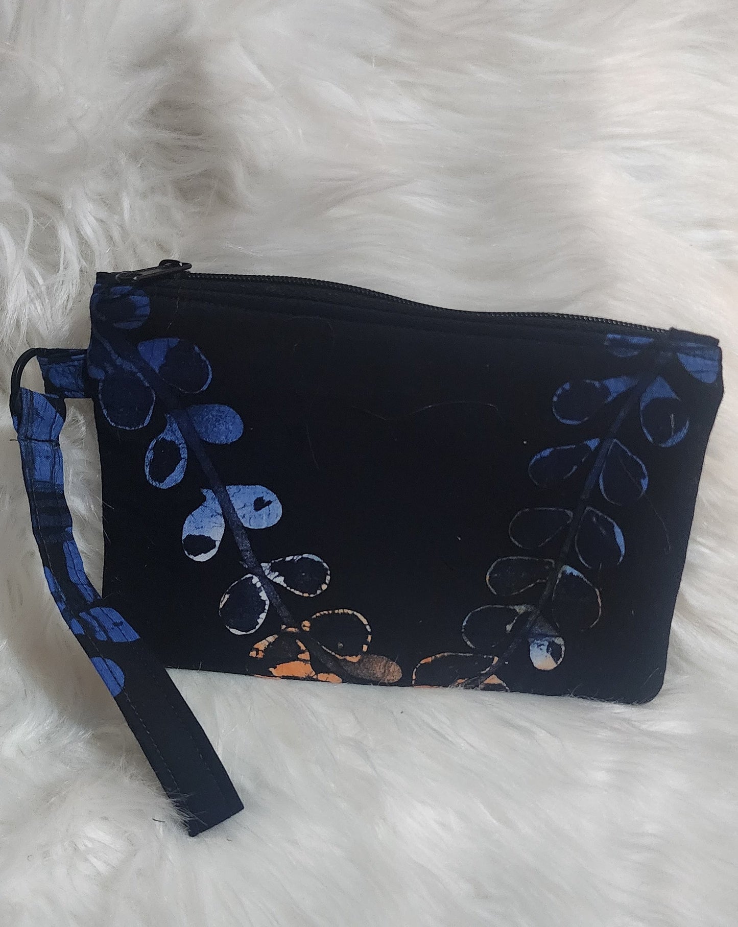 Adire Batik Glow Wristlet