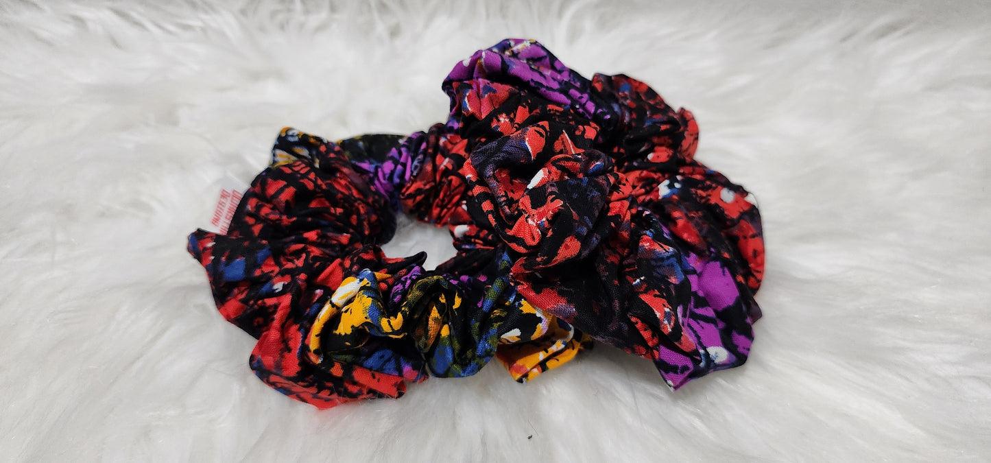 Ankara Batik Fabric Scrunchie