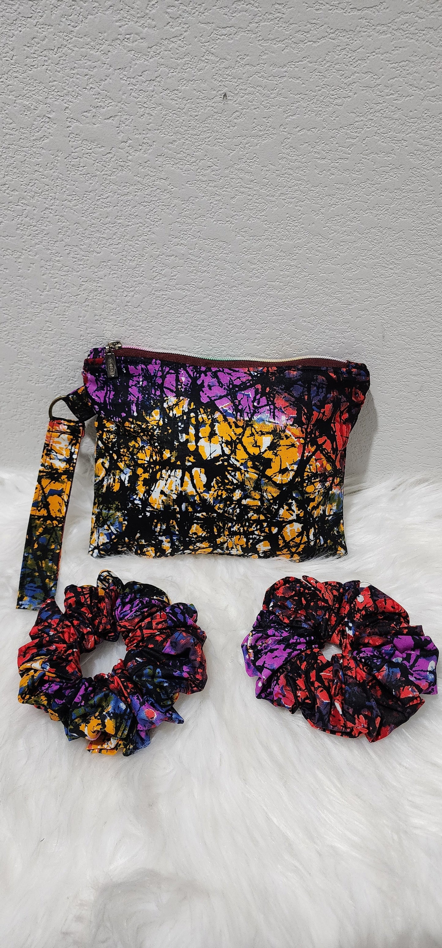Ankara Batik Fabric Scrunchie