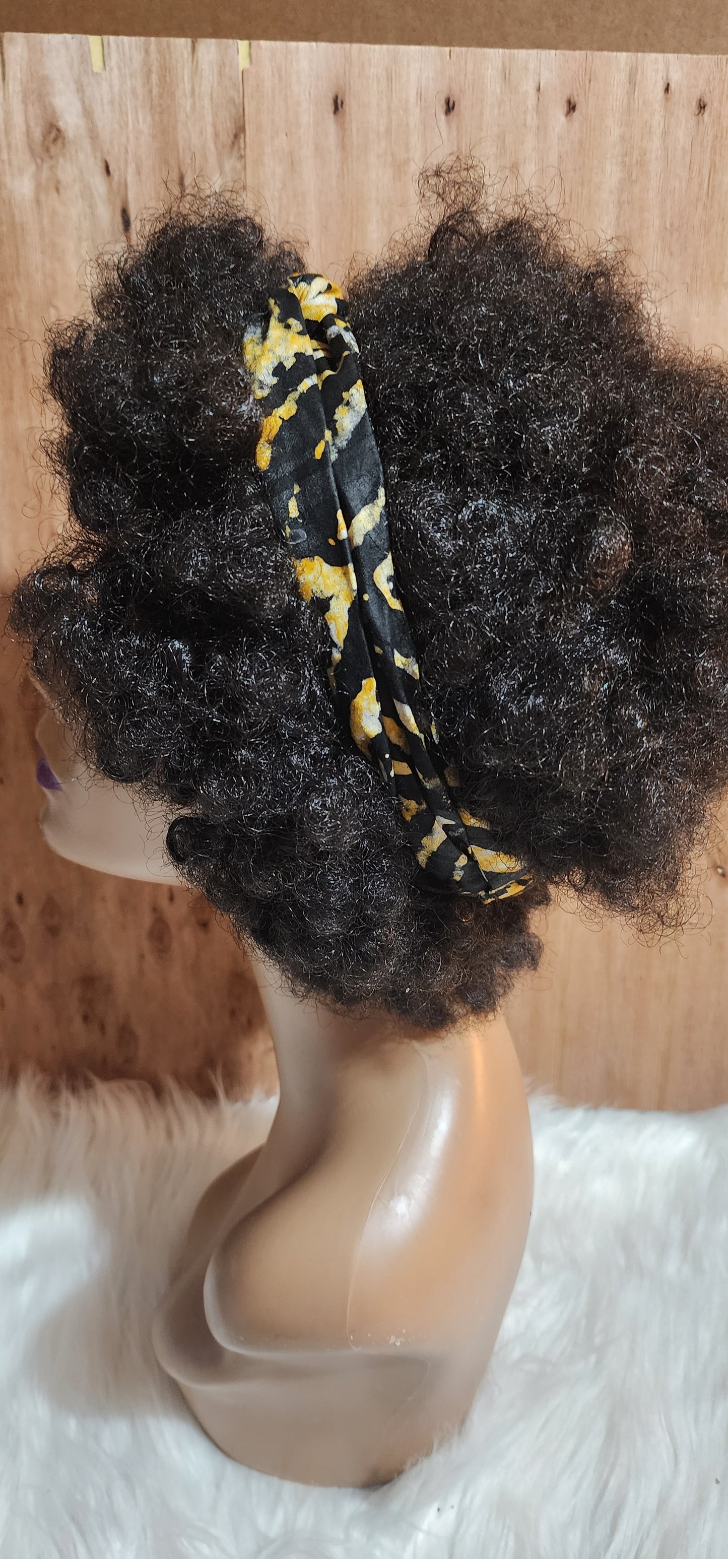Adire African Tie dye print Twisted headband