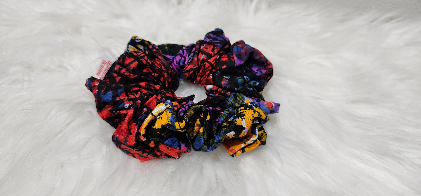 Ankara Batik Fabric Scrunchie