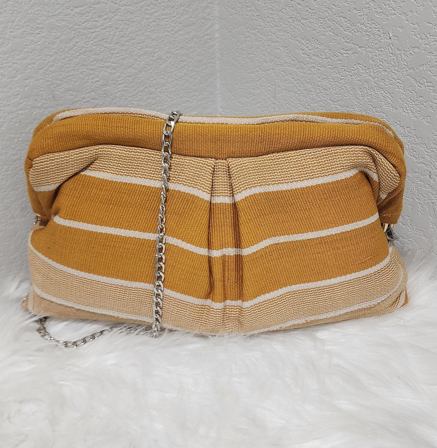 Aso-Oke Pleated Clutch – Mother’s Day Limited Edition