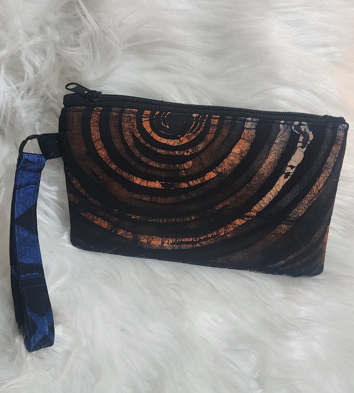 Adire Batik Glow Wristlet