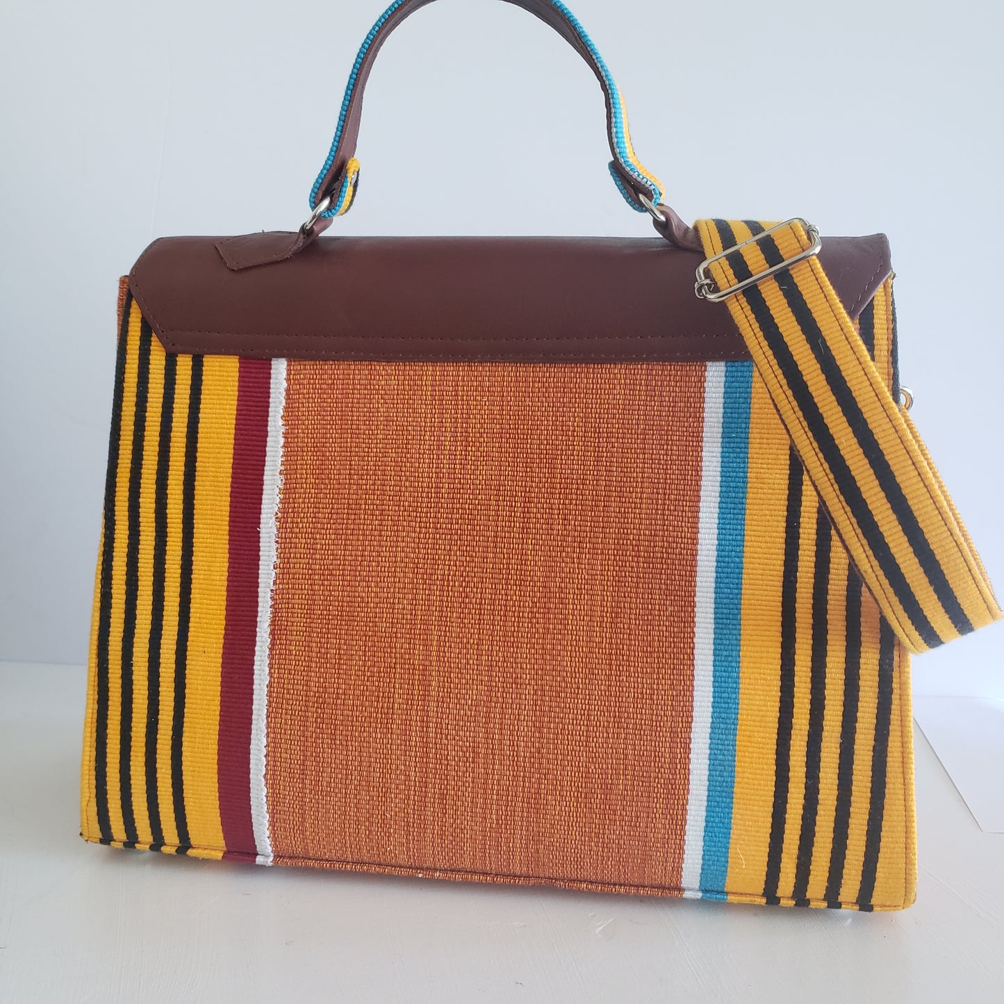 Hand Woven Kente Briefcase Bag